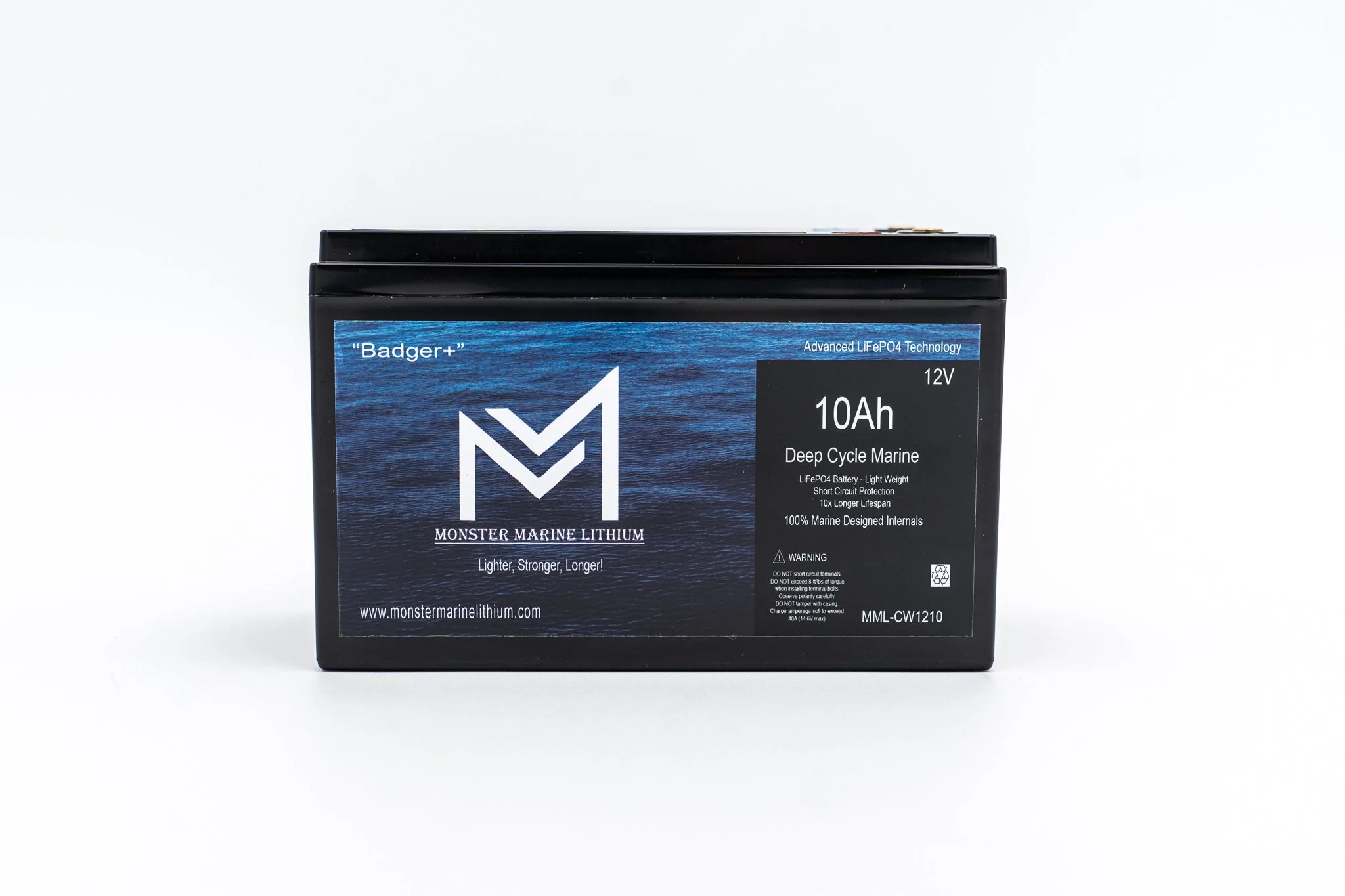 12v 10Ah Monster Marine Lithium Deep Cycle