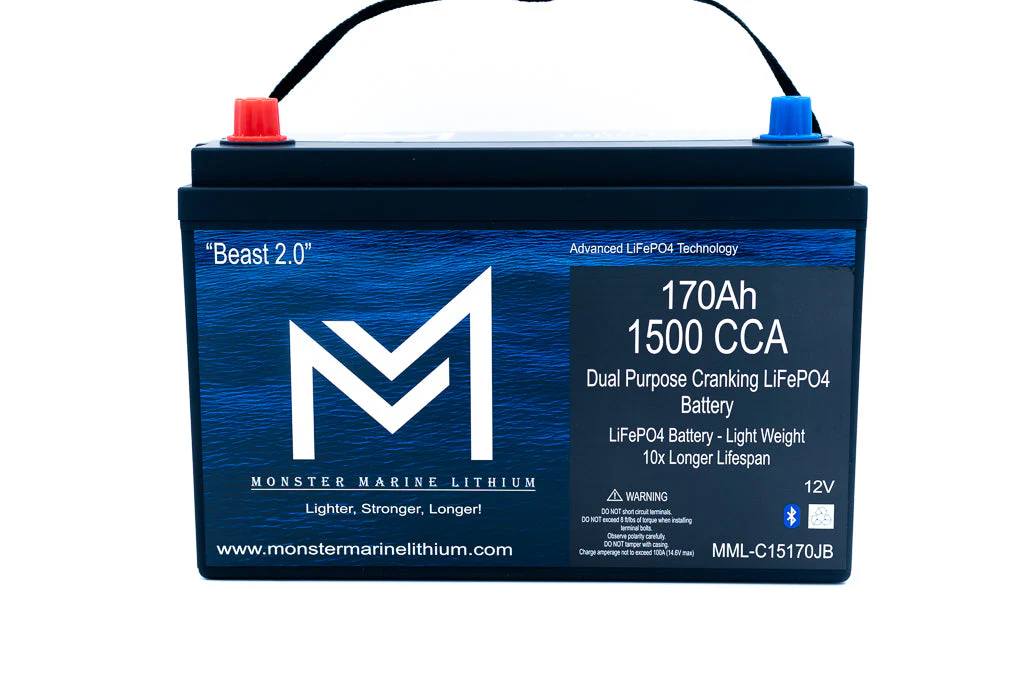 1500 CCA 170AH Dual Purpose Cranking Lithium Beast 2.0 Bluetooth - Image 2