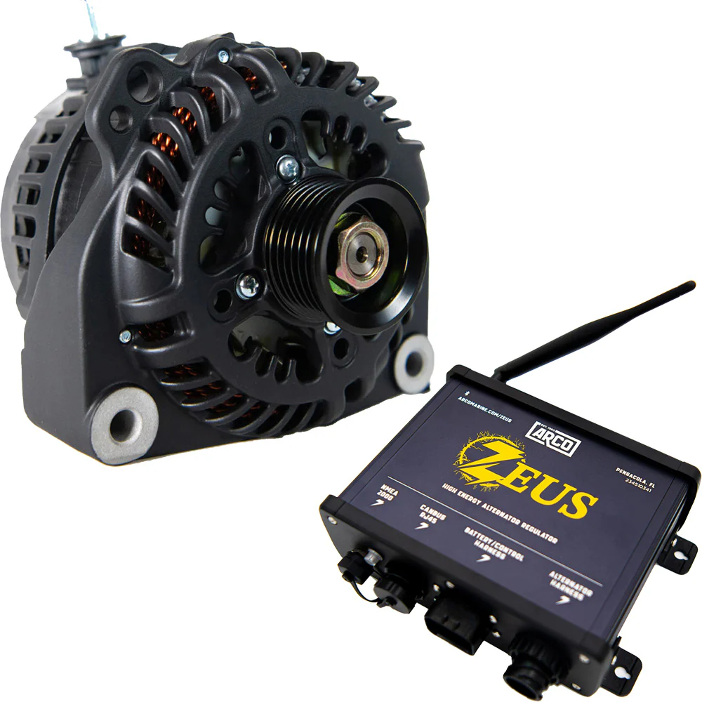 ARCO Zeus A8000-48V 8kW Vortec Alternator w/Isolated Ground  Zeus High-Energy Alternator Regulator [4609-AZ1000]