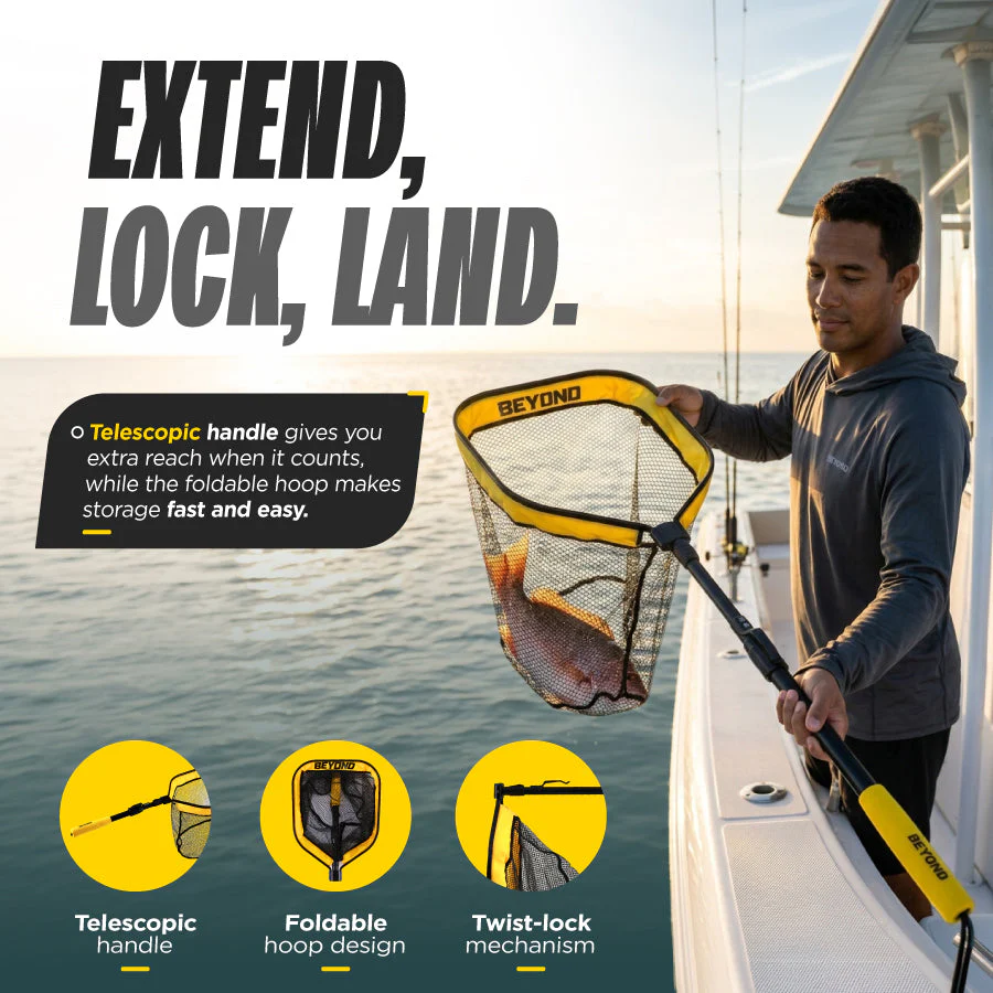 Beyond Braid Floating Fishing Net with Handle - Image 4