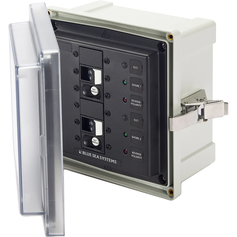 Blue Sea 3117 - SMS Panel Enclosure w/2 ELCI (30A) - 120V AC  [3117]