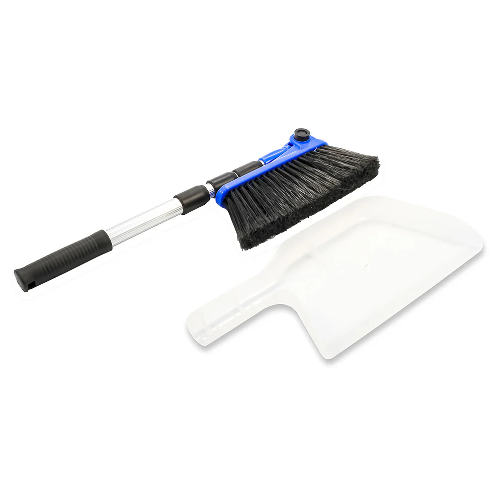 Camco RV Broom  Dustpan - Bilingual [43623] - Image 2