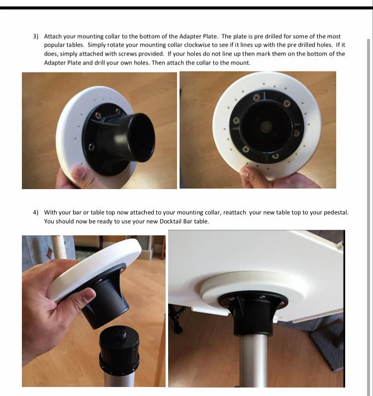 Docktail Butler Pedestal Table Top Replacement - Image 25
