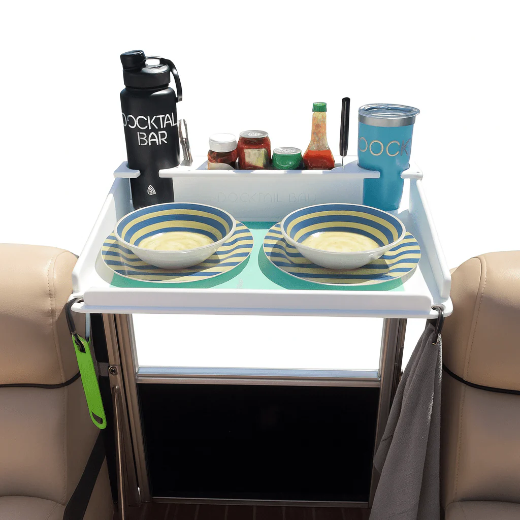 Docktail Utility Table with Pontoon Rail Mount - Image 15