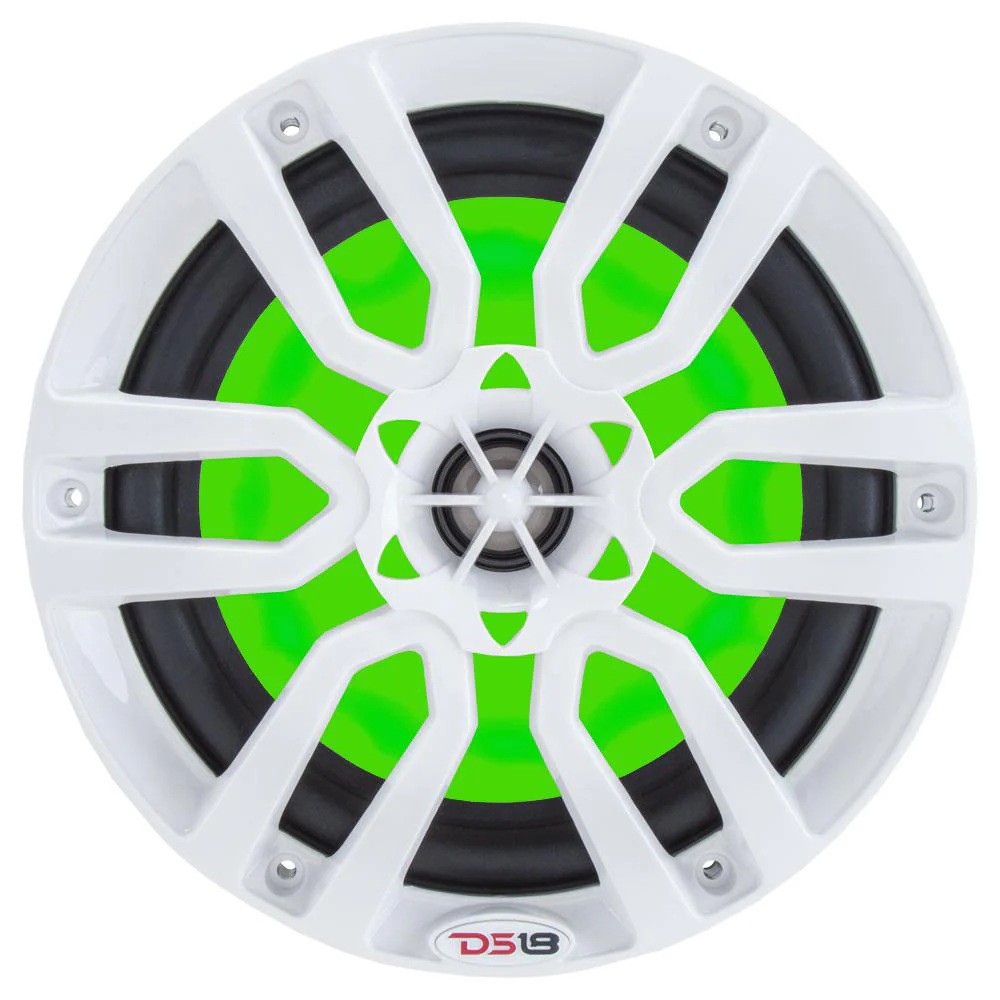 DS18 HYDRO 6.5" 2-Way Marine Speakers w/RGB LED Lights 300W - White [NXL-6] - Image 3