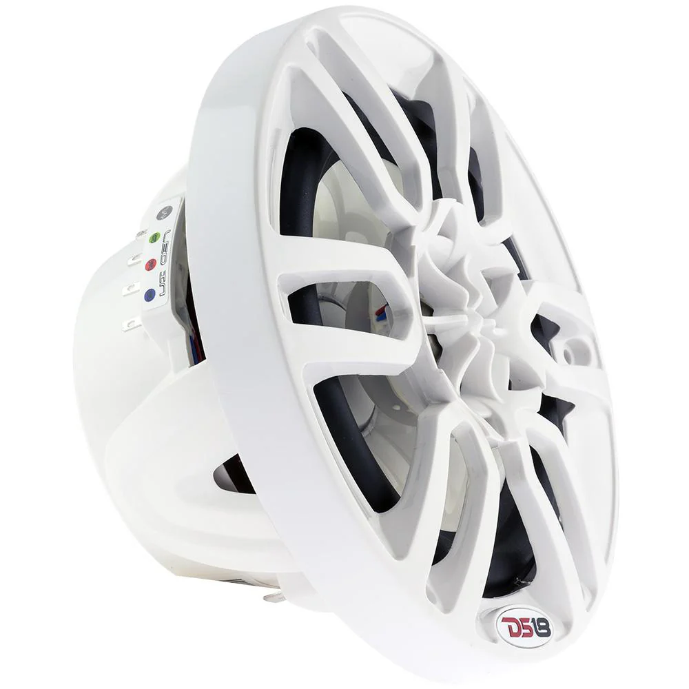 DS18 HYDRO 6.5" 2-Way Marine Speakers w/RGB LED Lights 300W - White [NXL-6] - Image 6