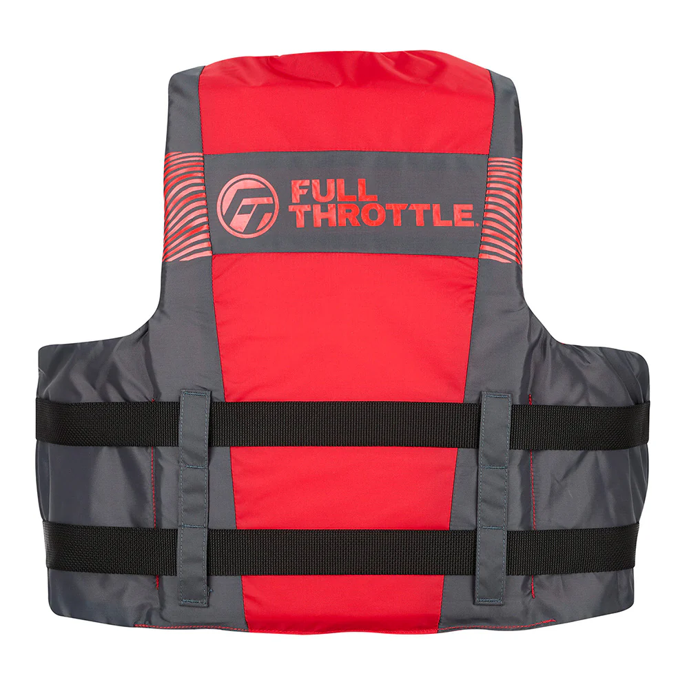 Full Throttle Adult Nylon Life Jacket - S/M - Black/Red [112200-100-030-26] - Image 2