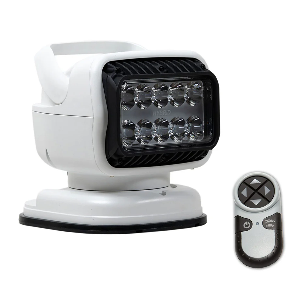 Golight GT Series LED Hybrid Portable Light w/Permanent Shoe Mount Handheld Wireless Remote - 12V - White [79008GT]