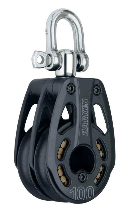 Harken 100mm Aluminum Double Block w/ Swivel