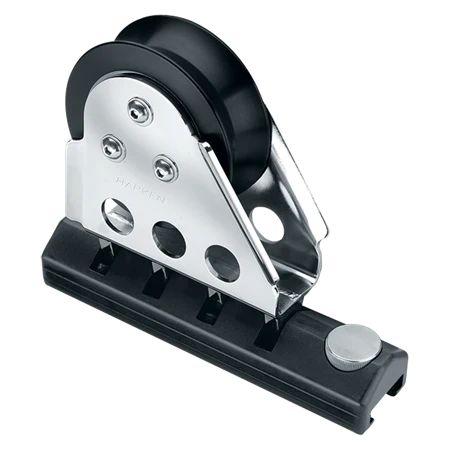 Harken 40 mm Aluminum Slider T-Track Genoa Car Pinstop, Fits 1888 Track