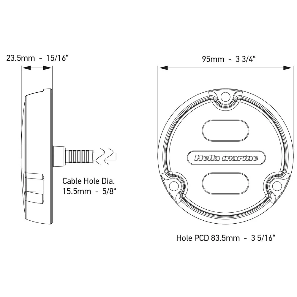 Hella Marine Apelo A1 RGB Underwater Light - 1800 Lumens - Black Housing - White Lens [016146-011] - Image 2