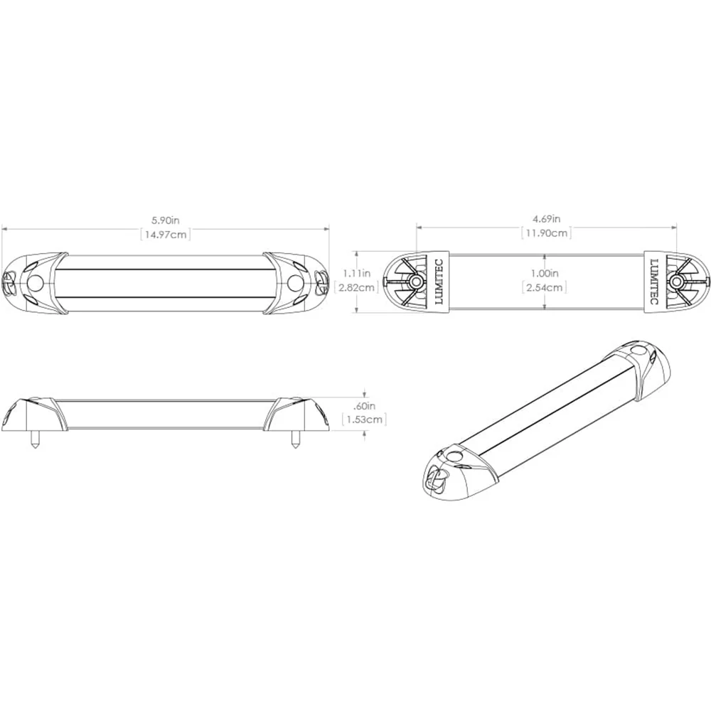Lumitec MiniRail2 6" Light - White Non Dimming [101078] - Image 4