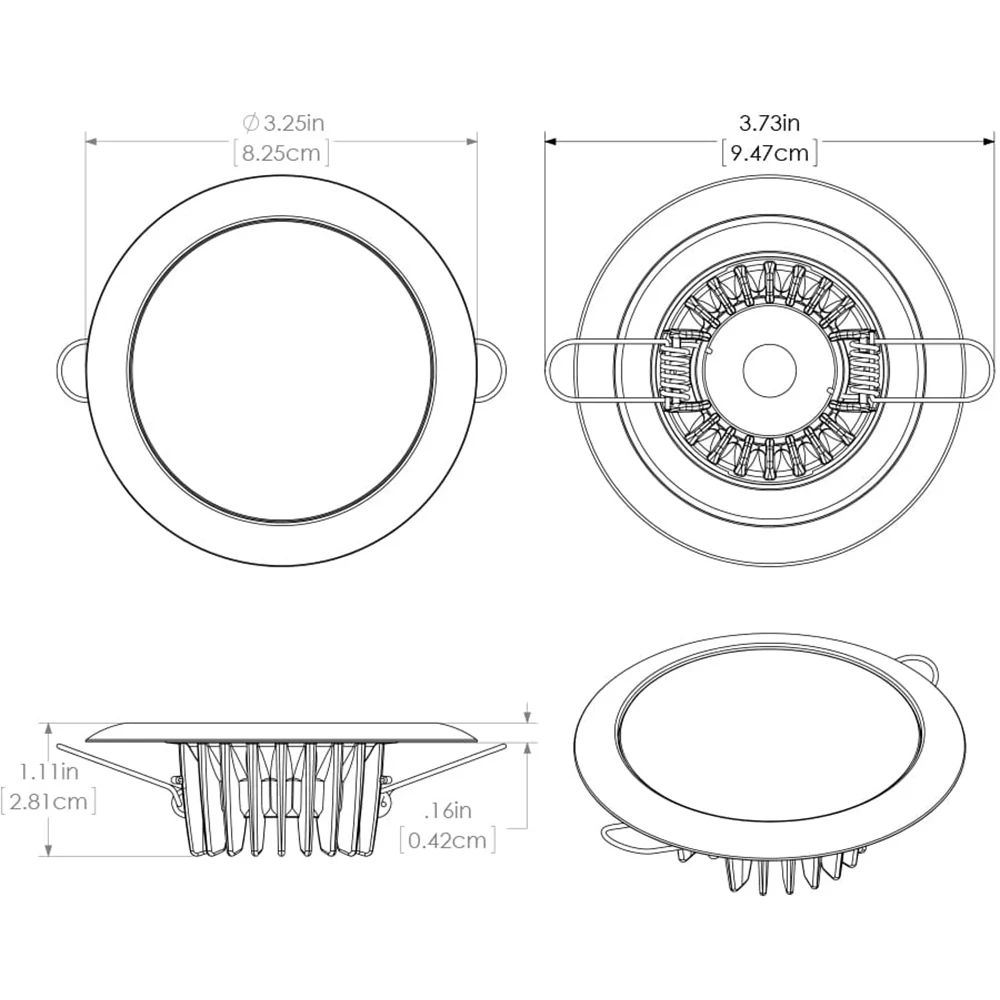 Lumitec Mirage - Flush Mount Down Light - Glass Finish/White Bezel - 2-Color White/Blue Dimming [113121] - Image 2