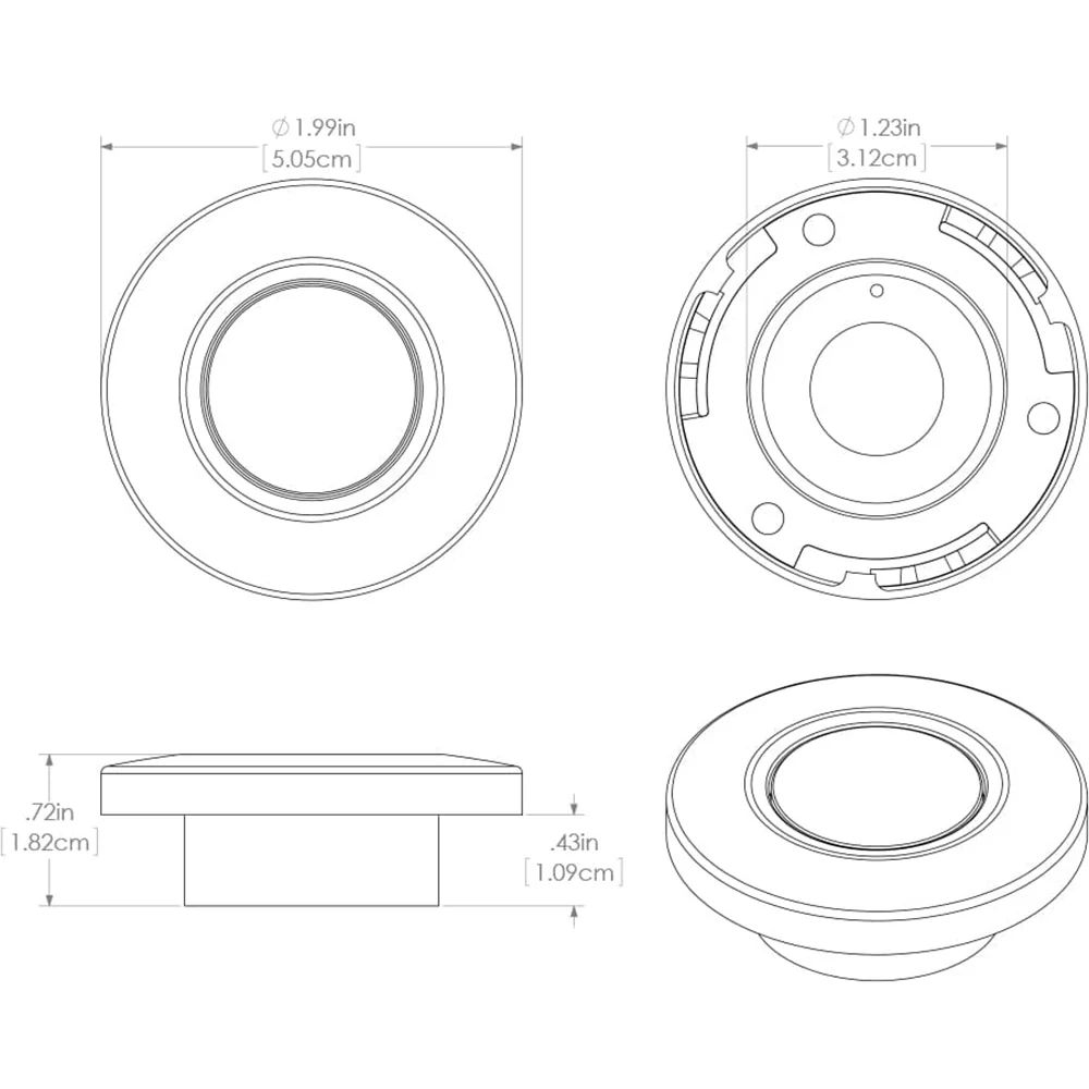 Lumitec Orbit - Flush Mount Down Light - White Finish - White Non-Dimming [112523] - Image 4
