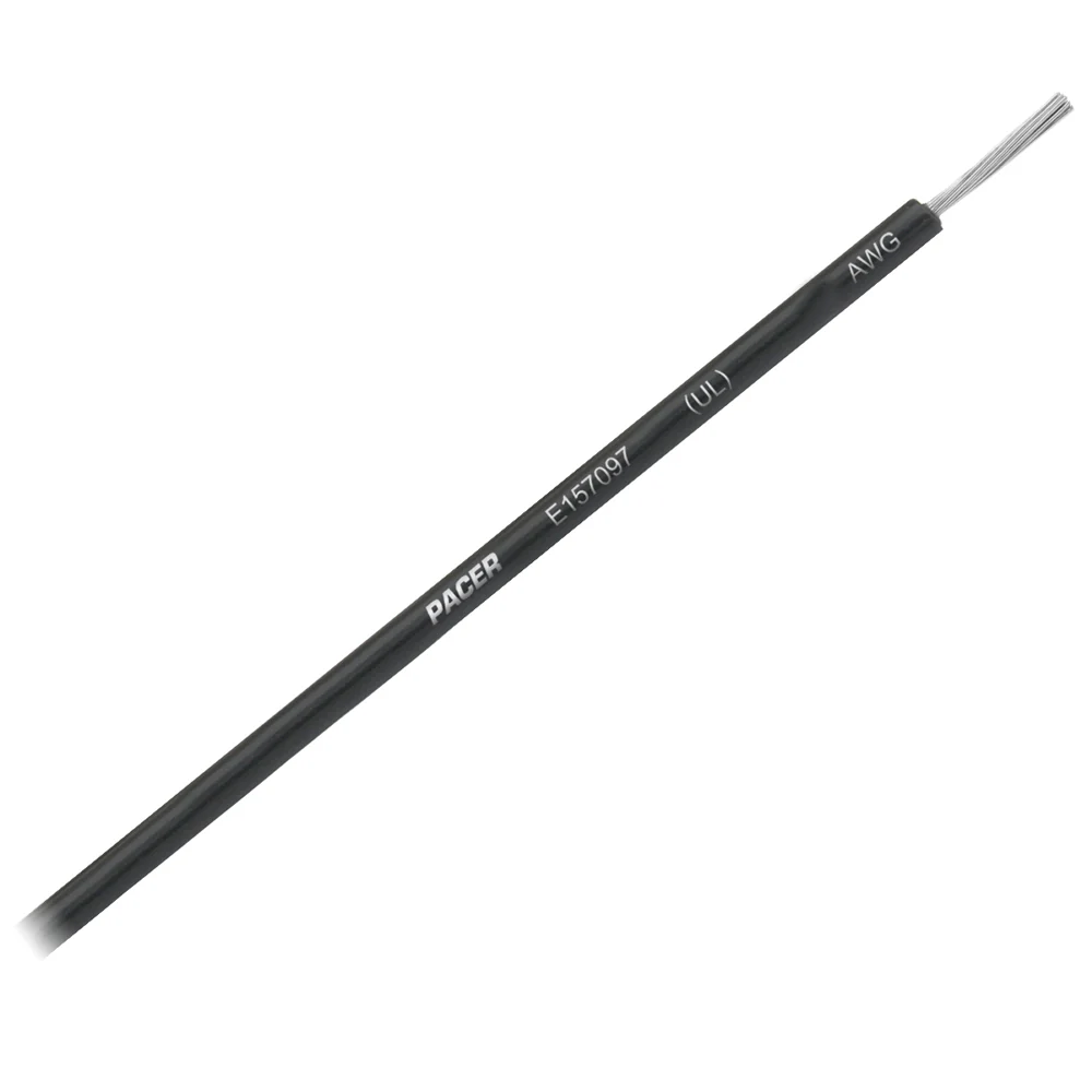 Pacer Black 14 AWG Primary Wire - 25  [WUL14BK-25]