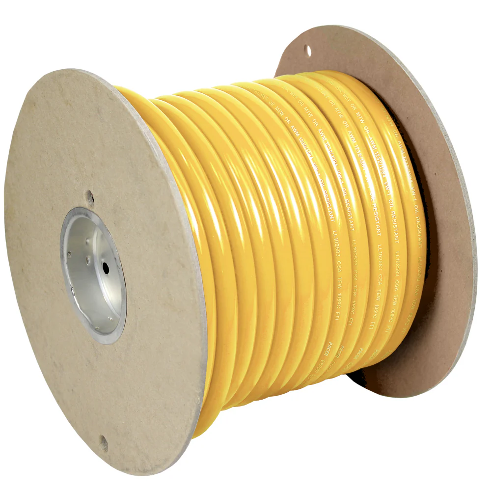 Pacer Yellow 6 AWG Battery Cable - 100  [WUL6YL-100]