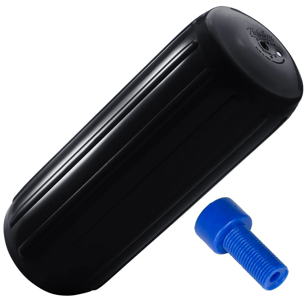 Polyform HTM-1 Fender 6.3" x 15.5" - Black w/Adapter [HTM-1 BLACK W/AIR ADAPTER]
