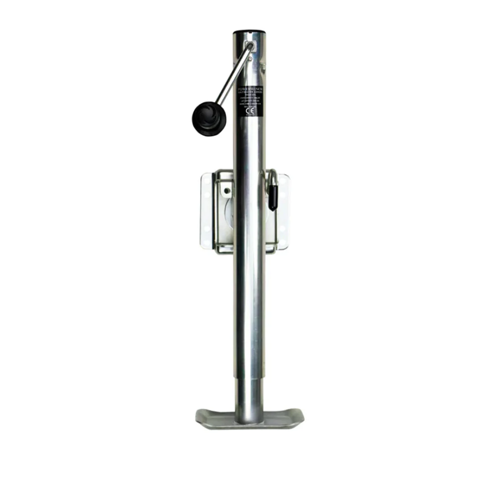 Powerwinch Saltwater Series Jack - 2500lb, Bolt-On, Flat Plate, Zinc 500+ HR Salt Spray [21600-J-2500-BF-Z-R]
