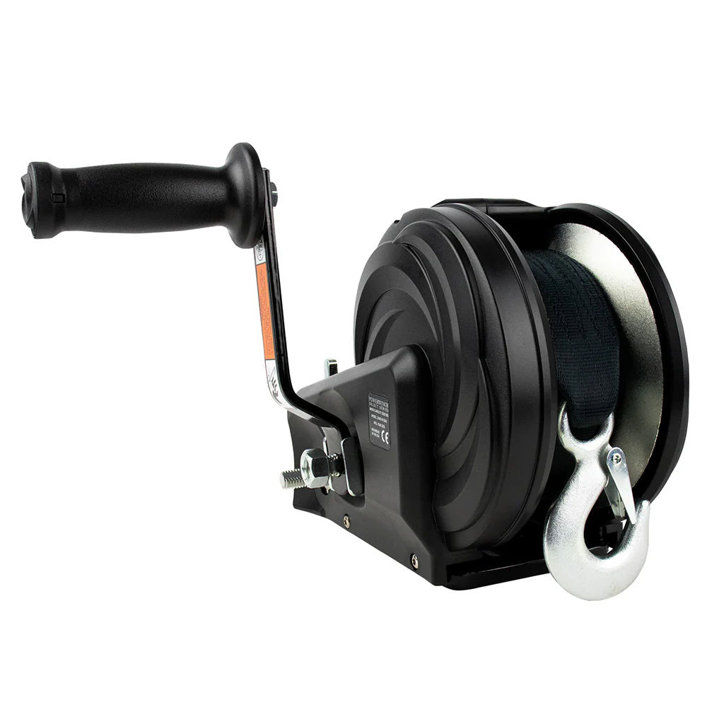 Powerwinch Select Series Winch 2,000lb, 2 Speed, 6" Crank Arm - Carbon Black [21400-W-2000-6-B-R] - Image 2