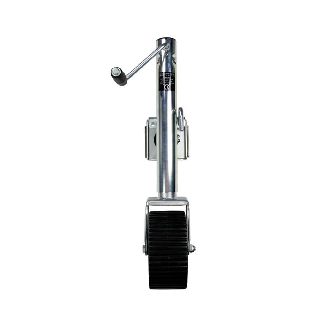Powerwinch Utility Series Jack - 1500lb, Weld-On, Single Wheel Wide, Zinc [21500-J-1500-W1W-Z-R]