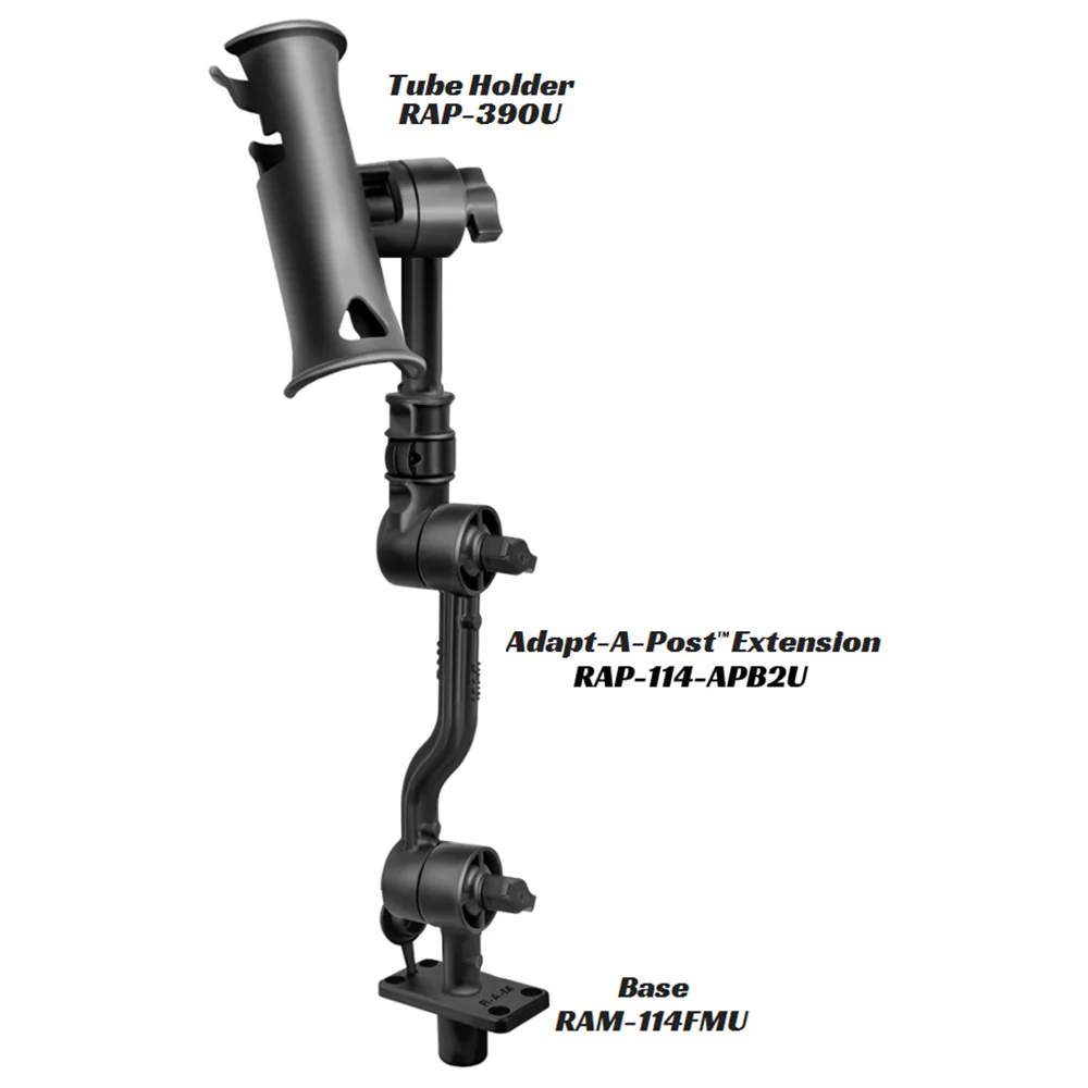 RAM Mount Adjustable Adapt-a-Post 13.5" Extension Arm [RAP-114-APB2U] - Image 3