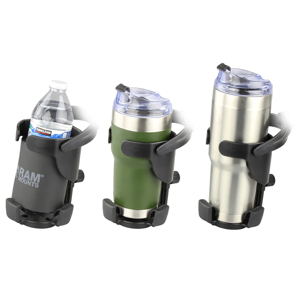 RAM Mount Level Cup XL Low Profile Mount w/Large Strap Clamp Base [RAP-B-417-200-1-231Z-2NUBU] - Image 3