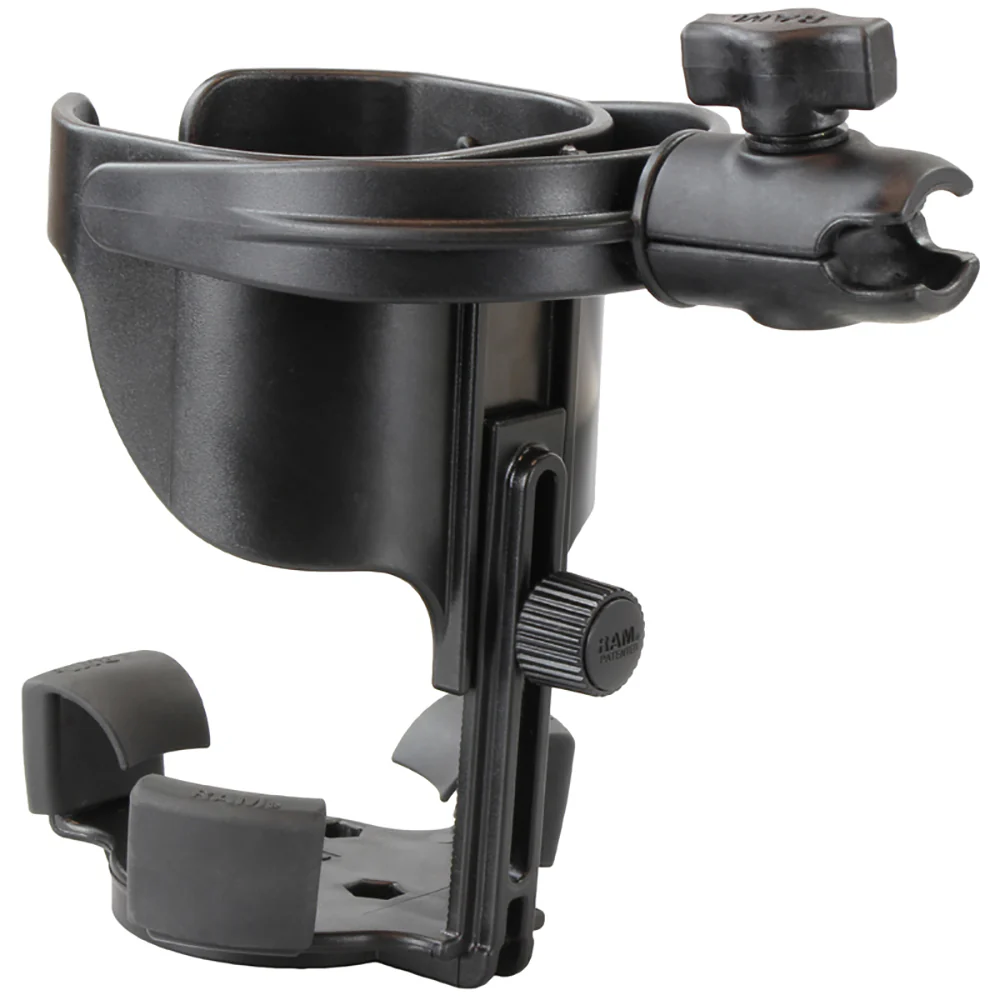 RAM Mount Level Cup XL Low Profile Mount w/Large Strap Clamp Base [RAP-B-417-200-1-231Z-2NUBU] - Image 4