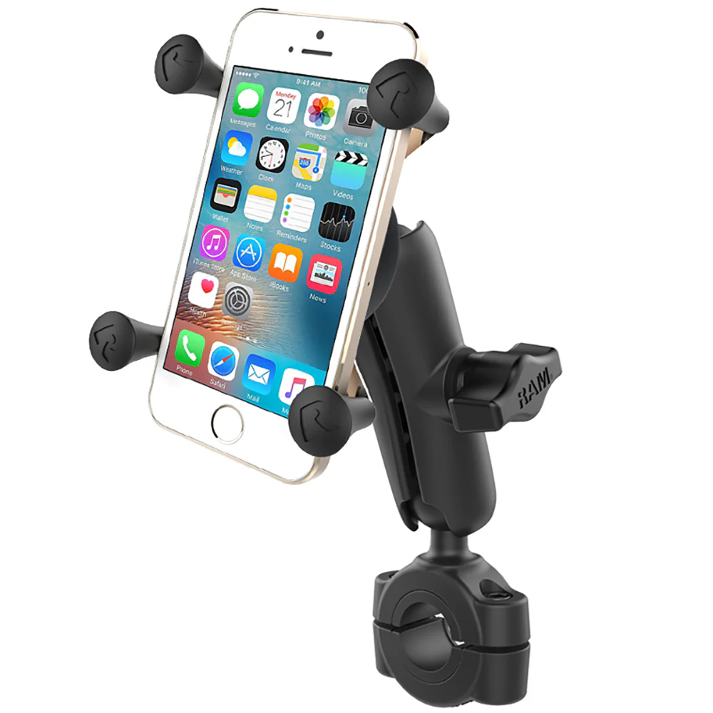 RAM Mount RAM Torque 3/4" - 1" Diameter Handlebar/Rail Base w/1" Ball, Medium Arm  X-Grip f/Phones [RAM-B-408-75-1-UN7U] - Image 2