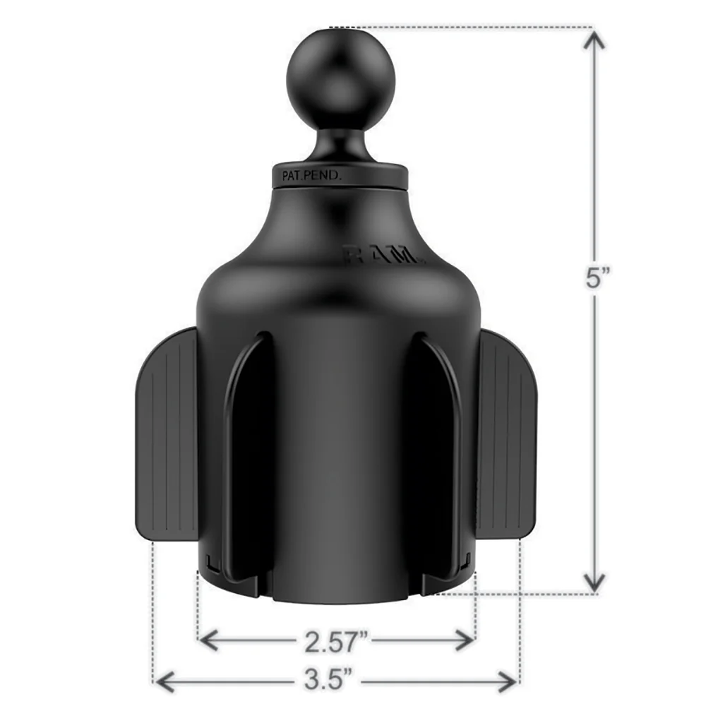 RAM Mount RAM X-Grip Large Phone Mount w/RAM Stubby Cup Holder Base [RAP-B-299-4-UN10U] - Image 3