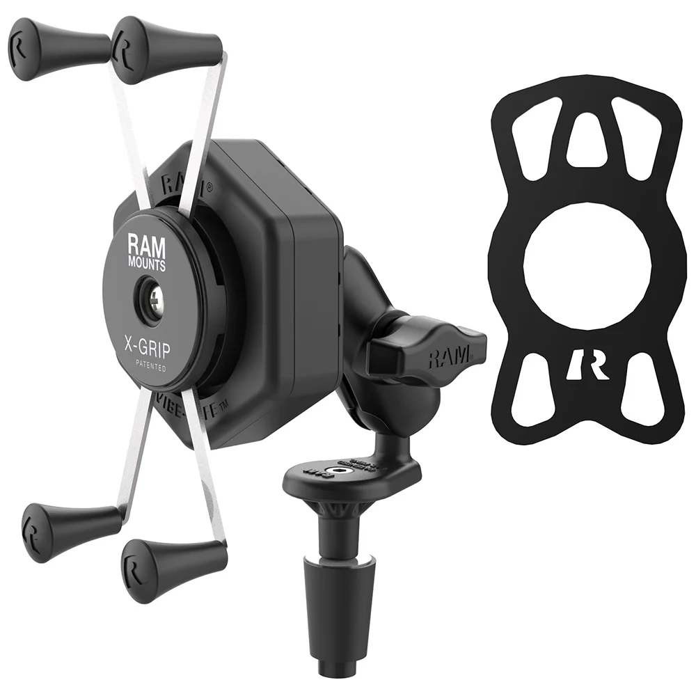 RAM Mount RAM X-Grip Large Phone Mount w/Vibe-Safe  Fork Stem Base - Short [RAM-B-176-A-UN10-462] - Image 2