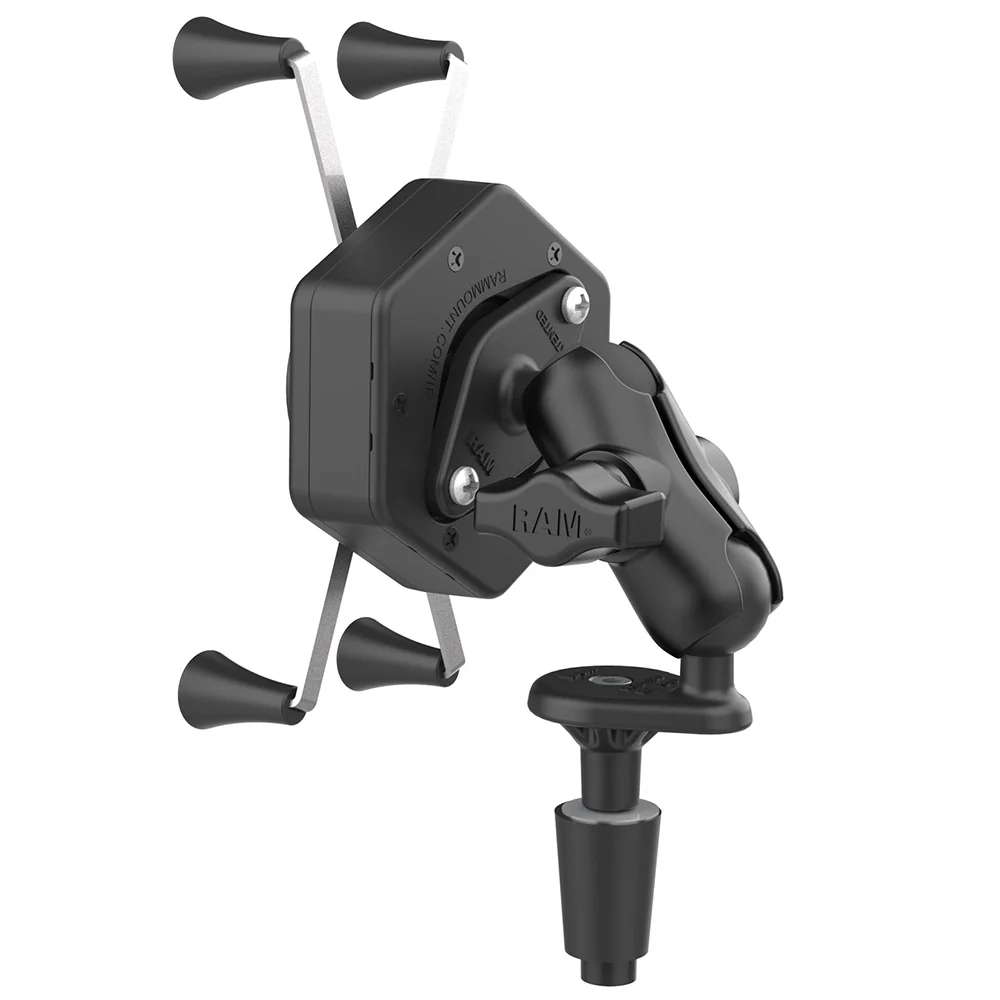 RAM Mount RAM X-Grip Large Phone Mount w/Vibe-Safe  Fork Stem Base - Short [RAM-B-176-A-UN10-462] - Image 3