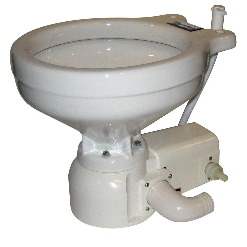 Raritan Sea Era Toilet - Household Style - Freshwater Solenoid - Straight  90 Discharge - Smart Toilet Control - 12v [162HF012]