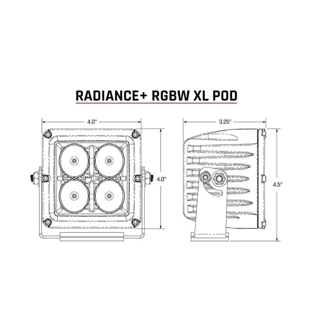 RIGID Industries XL Radiance + Light Pod - RGBW - Pair [322053] - Image 3
