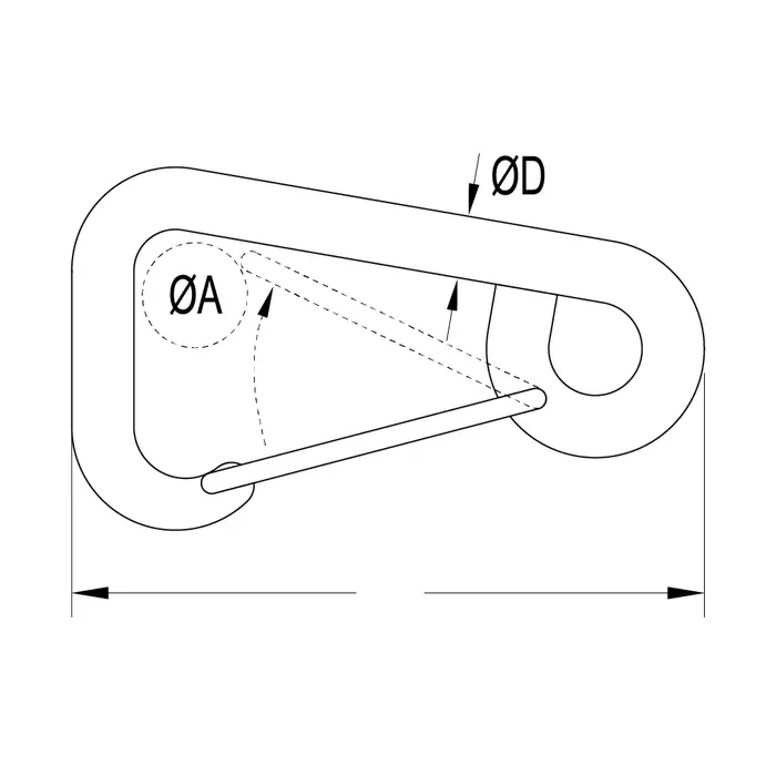 Ronstan 2 3/8" (60mm) Carbine Snap Hook - Image 2