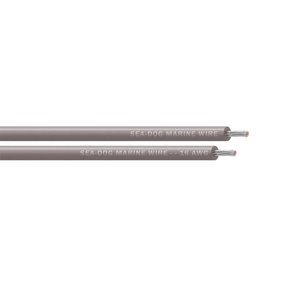 Sea-Dog 16 AWG Grey Primary Wire - 100' [8016112]