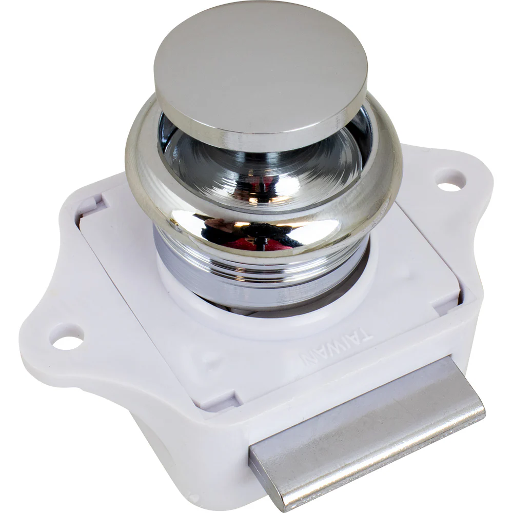 Sea-Dog Push Button Rim Latch - Chrome Plated Brass [224300-1]