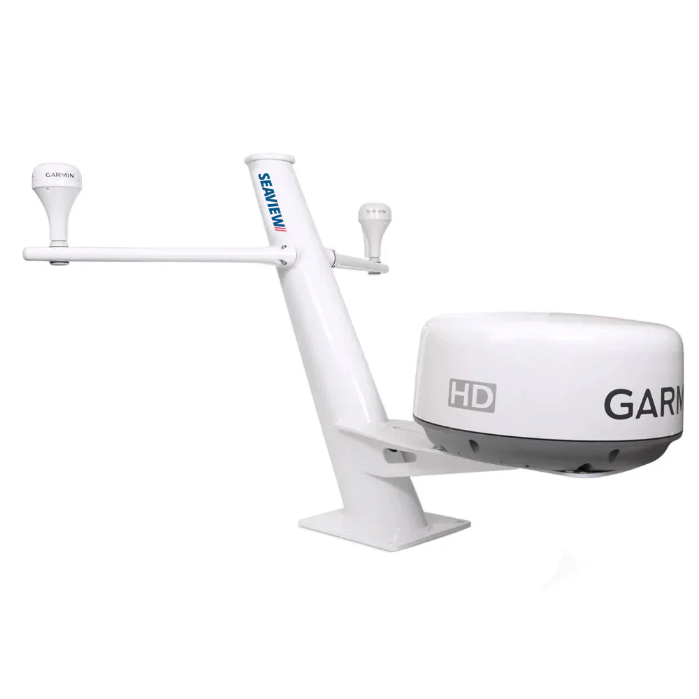 Seaview 30" Tapered Closed Dome Aft Leaning Radar Mount w/Removable Spreaders  10x10 Base Plate [PMA100SV2]