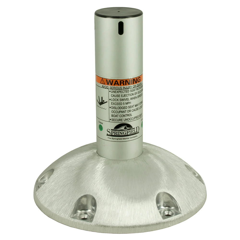 Springfield 2-3/8" Explorer Fixed-Height Locking Pedestal - 10" [1250310-MLNS]