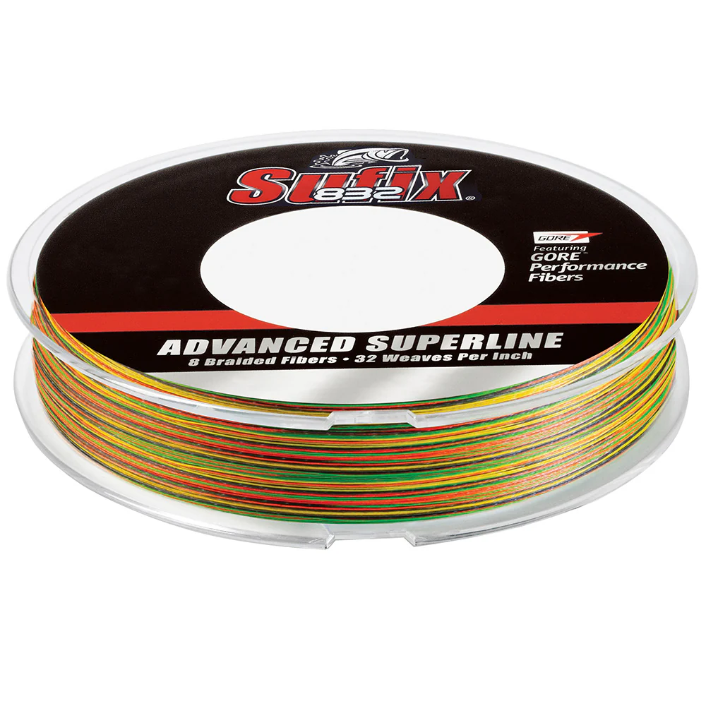 Sufix 832 Braid - 30lb - Fire Tiger - 300 yds [660-130FT]