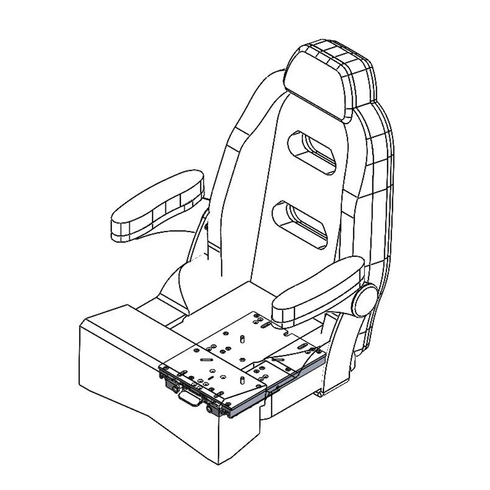 TACO Low Profile Adjustable Seat Slide [M20-1013A] - Image 3