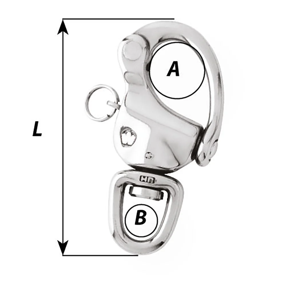 Wichard 3-1/2" Snap Shackle w/Swivel Eye [2475W] - Image 2