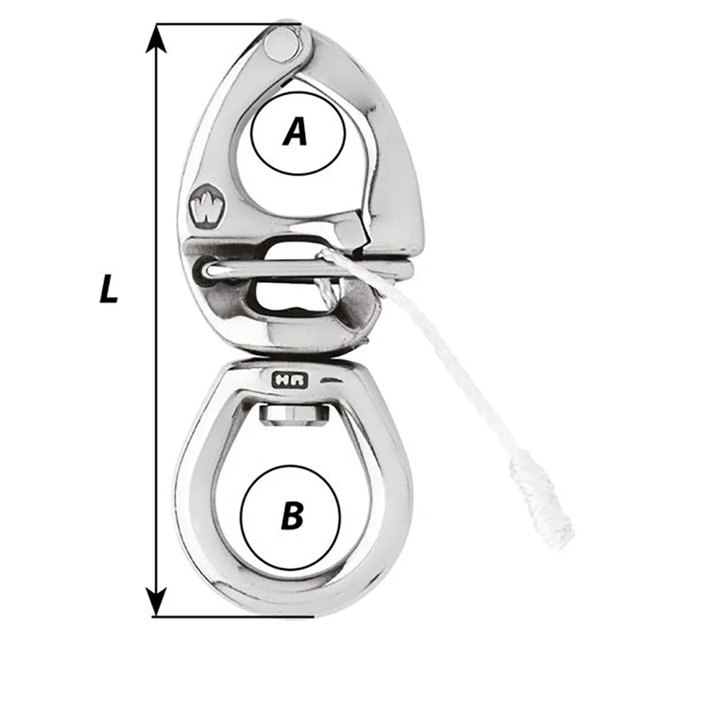Wichard HR Quick Release Snap Shackle w/Large Bail - Length 4-3/4" [2776W] - Image 2