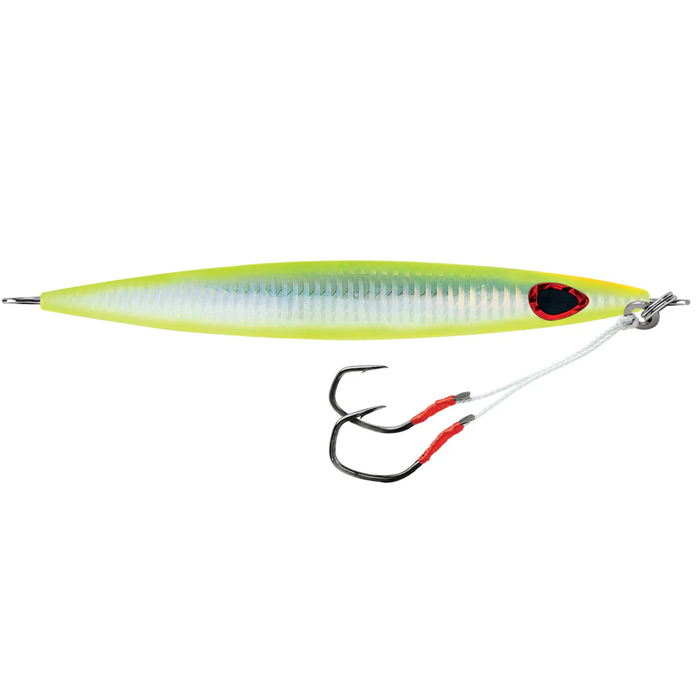 Williamson Kensaki 220 Jig - 6.75" - 7.75oz - UV Chartreuse Glow Zebra [KSJ220UVCGZ] - Image 2